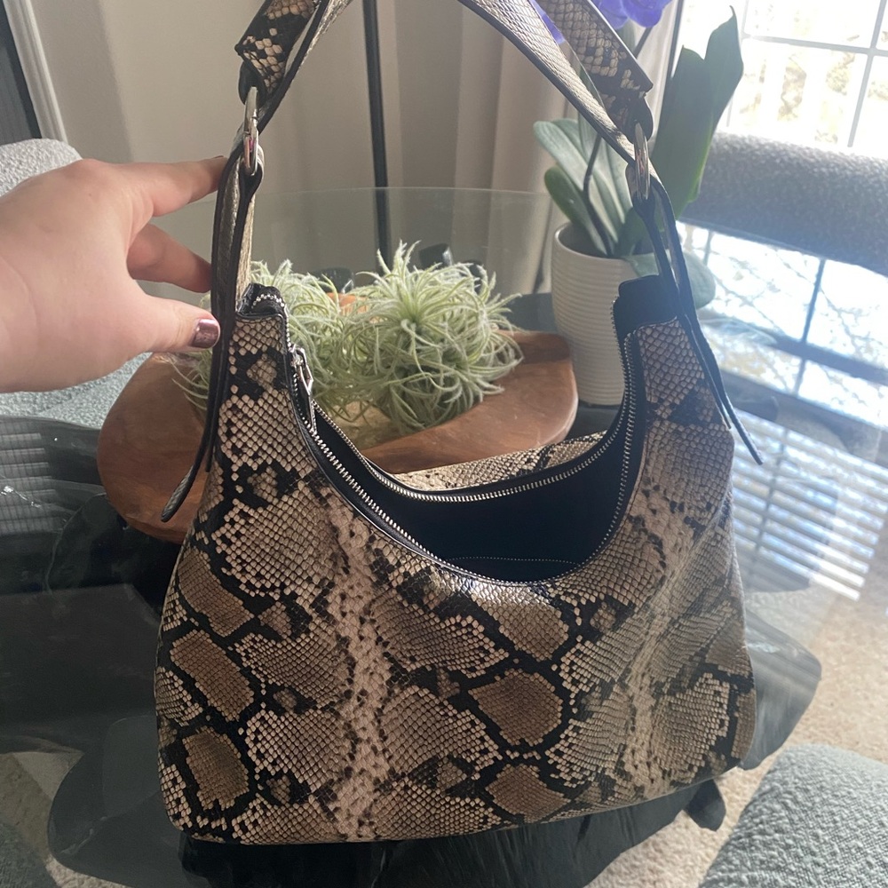 Snakeskin Patterned Women's Bag